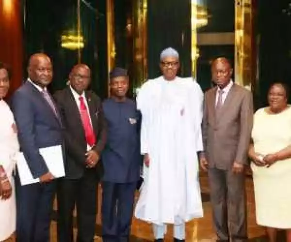 Photos: General Overseer Of Four Square Gospel Church Visits Buhari Today!